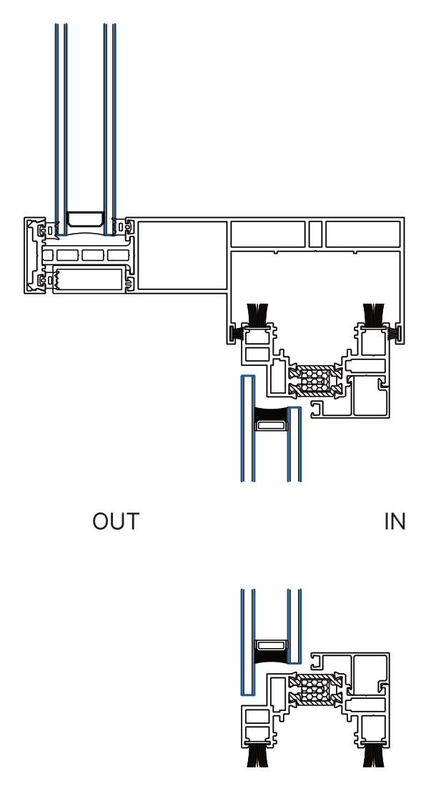 CT 15 DOOR 수직 단면도